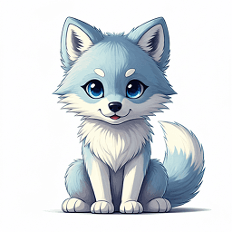 Lupine Fluff wolf mascot